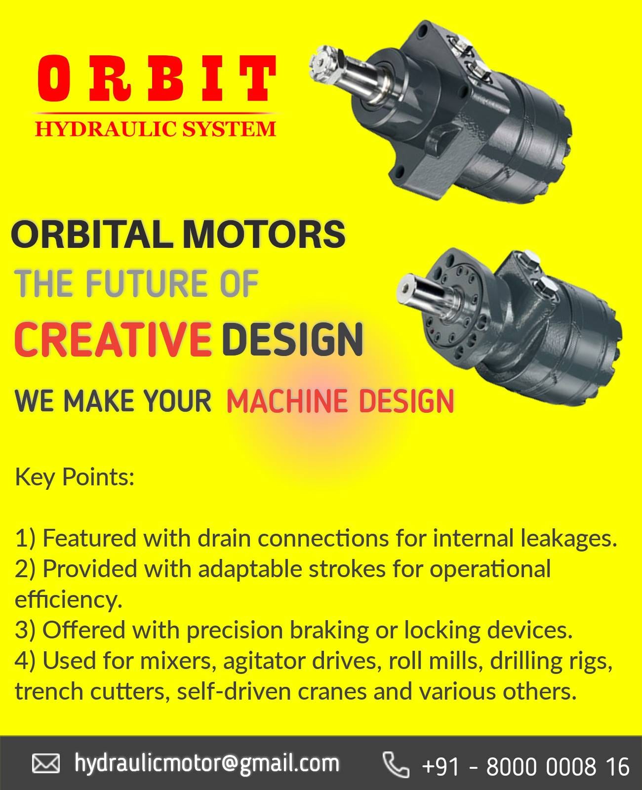 White Motor Impro Hydraulic Motor in India White Hydraulic Motor In Ahmedabad Mumbai Pune Chennai Bangalore Hyderabad Nashik Indore Jaipur Delhi Kolkata Vasai Thane Coimbatore India